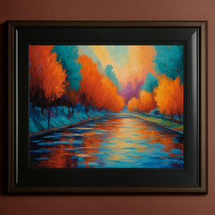 Vibrant Colour Landscape Fauvism Impressionist Pos Poster