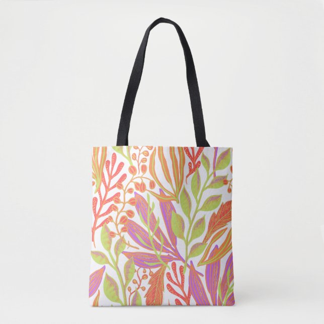 Vibrant colour print tote bag (Front)