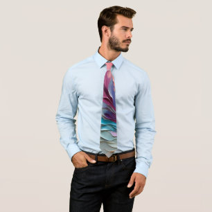 Vibrant Colourful Abstract Painting Artwork  Tie
