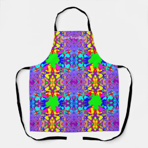 Vibrant Colourful Boho Abstract Pattern Apron