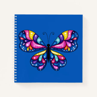Vibrant Colourful Butterfly Notebook