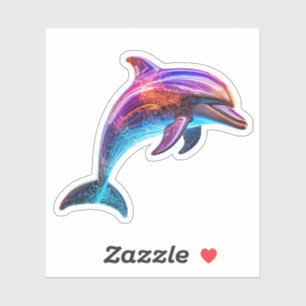 Vibrant Colourful Dolphin