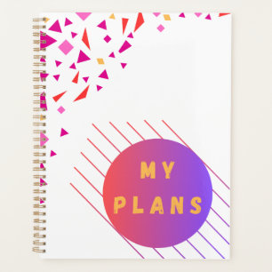 Vibrant & Colourful Geometric Planner