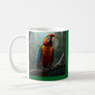Vibrant Colourful Macaw Parrot Coffe Coffee Mug