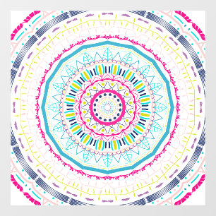 Vibrant Colourful Mandala Art