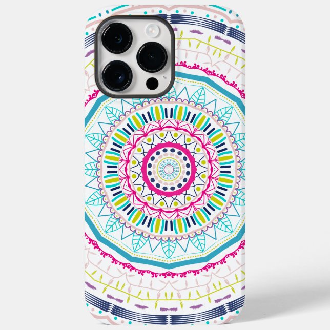 Vibrant Colourful Mandala Art Case-Mate iPhone Case (Back)