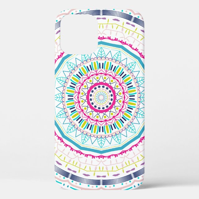 Vibrant Colourful Mandala Art Case-Mate iPhone Case (Back)