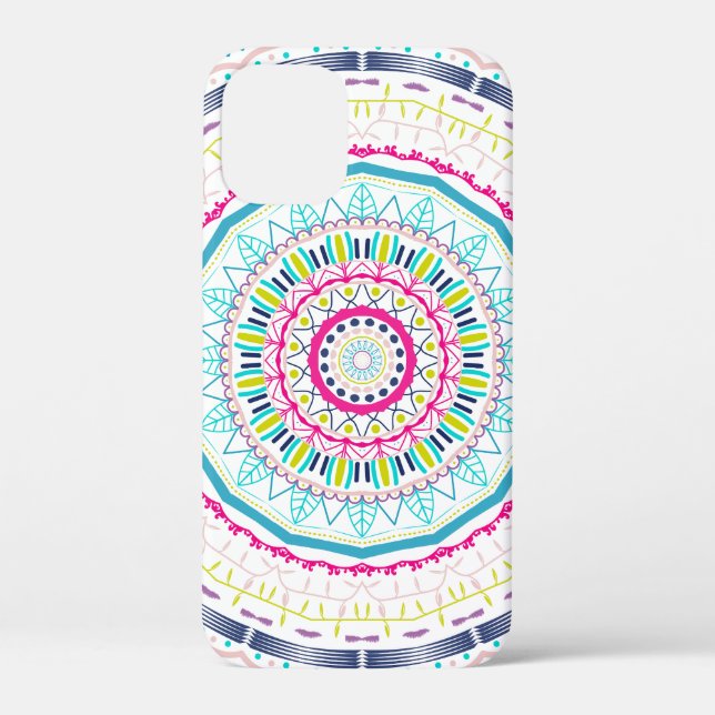 Vibrant Colourful Mandala Art Case-Mate iPhone Case (Back)