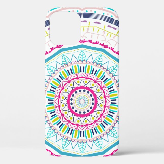 Vibrant Colourful Mandala Art Case-Mate iPhone Case (Back)