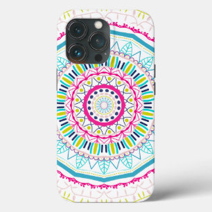 Vibrant Colourful Mandala Art iPhone 13 Pro Case