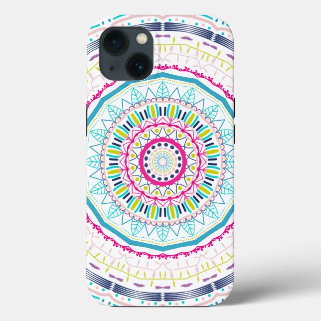 Vibrant Colourful Mandala Art Case-Mate iPhone Case (Back)