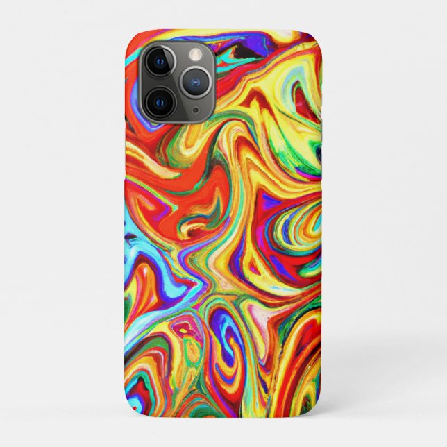 Vibrant Colourful Pattern Artwork Case-Mate iPhone Case (Back)