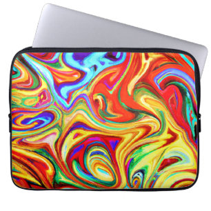 Vibrant Colourful Pattern Artwork Laptop Sleeve