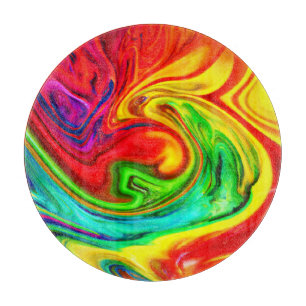 Vibrant Colourful Pattern Cutting Board