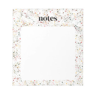 Vibrant Colourful Polka Dots Notepad