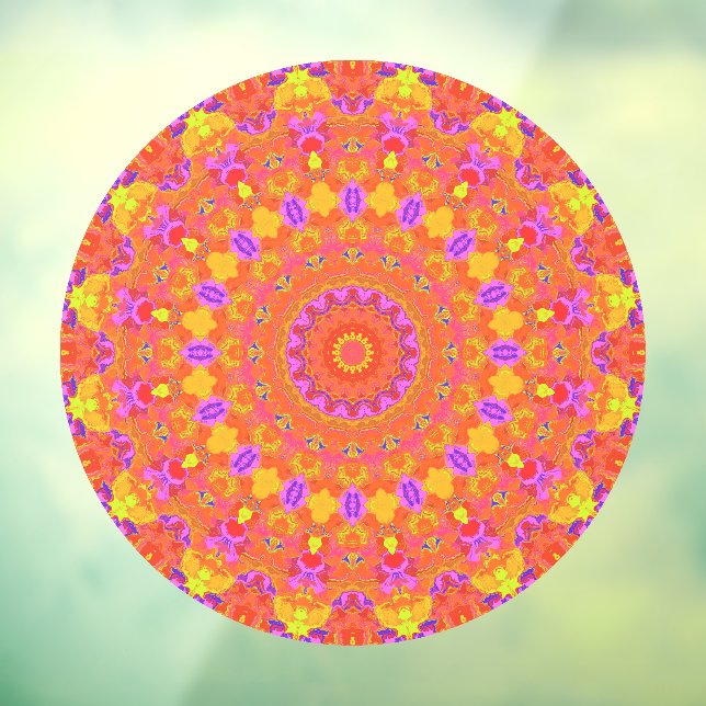 Vibrant Colourful Psychedelic Abstract Kaleidoscop (Sheet 3)