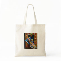 Vibrant Colourful Shoe print Tote bag