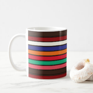 Vibrant Colourful Stripes Coffee Mug