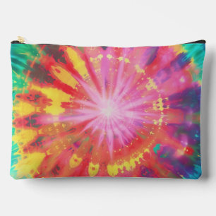 Vibrant Colourful Tie-Dye #1 Accessory Pouch