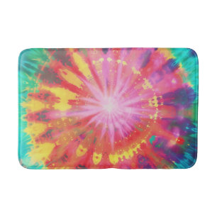 Vibrant Colourful Tie-Dye #1 Bath Mat