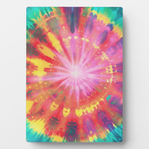 Vibrant Colourful Tie-Dye #1 Plaque