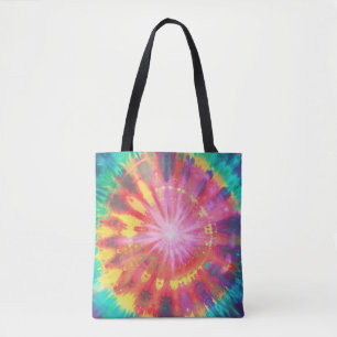 Vibrant Colourful Tie-Dye #1 Tote Bag
