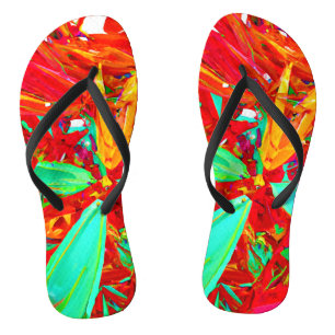 Vibrant Colours Abstract Pattern Thongs