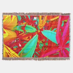 Vibrant Colours Abstract Pattern Throw Blanket