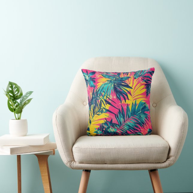 Vibrant Colours Exotic Pattern Cushion (Chair)