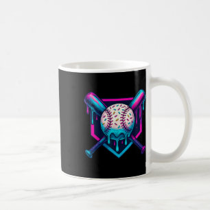 Vibrant Colours Ice Cream Baseball Drip Graphic Fo Coffee Mug