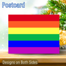 Vibrant Colours LGBTQ+ Rainbow Flag 2 Side Designs