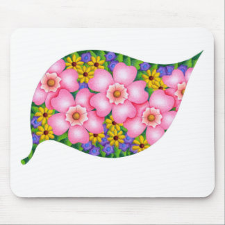 Vibrant colours of flowers. mouse pad