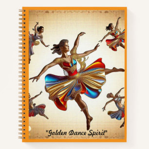 "Vibrant Colours of Movement" Notebook