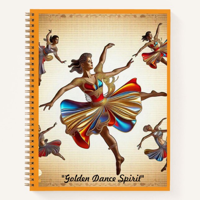 "Vibrant Colours of Movement" Notebook (Front)