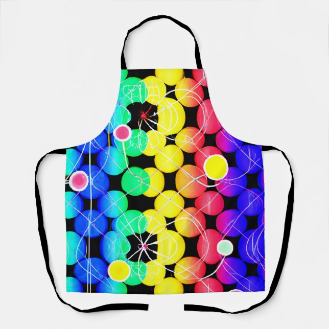 Vibrant Colours pattern  Apron (Front)