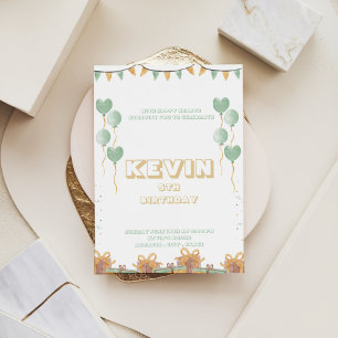 Vibrant Confetti Birthday Bash Invitation