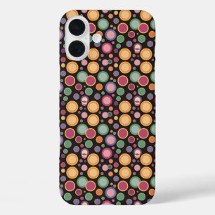 Vibrant Confetti Circles iPhone 16 Plus Case