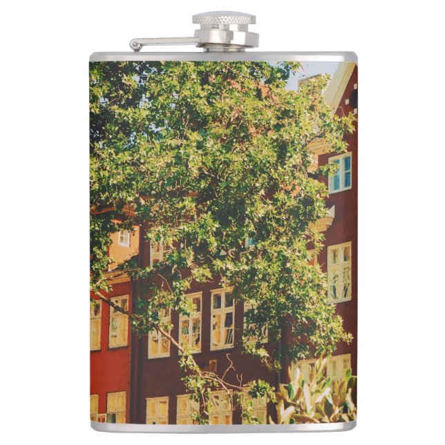 Vibrant Copenhagen  Hip Flask (Front)