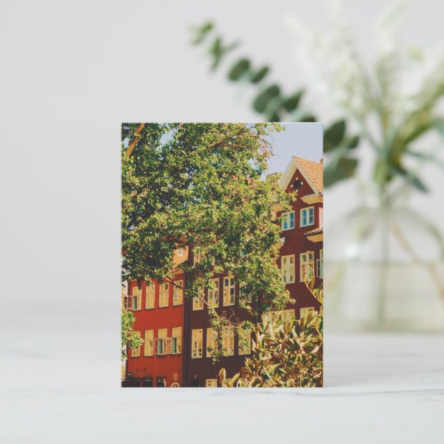 Vibrant Copenhagen  Holiday Postcard (Standing Front)