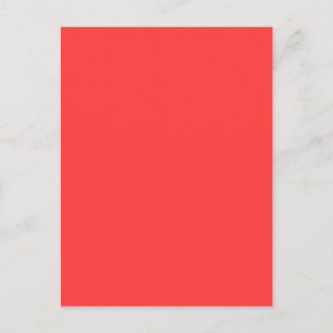 Vibrant Coral Colour Decor Customise This Postcard