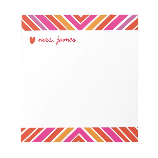 Vibrant Criscross Notepad (Front)