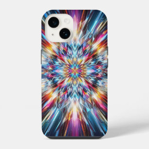 Vibrant Crystal Burst Phone Case Abstract Geometri