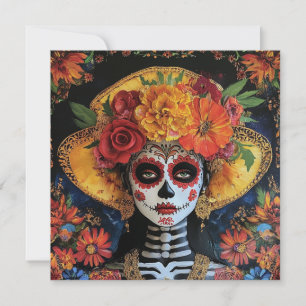 Vibrant Cultural Celebration Dia de los Muertos Invitation