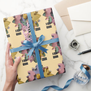 Vibrant Cut Bunny & Easter Eggs Wrapping Paper