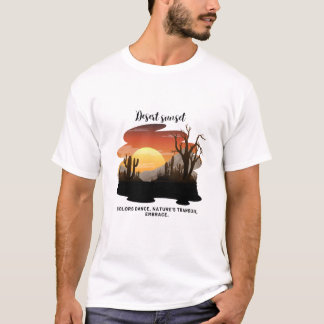 Vibrant Desert Sunset Tee for Men