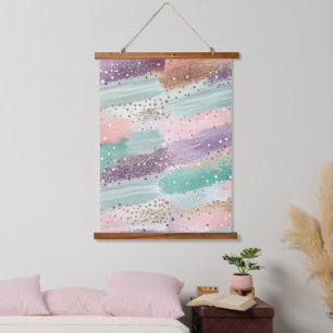 Vibrant Diagonal Brushstroke Pattern (2) Hanging Tapestry