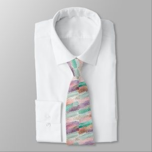 Vibrant Diagonal Brushstroke Pattern (2) Tie