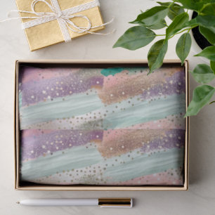 Vibrant Diagonal Brushstroke Pattern (2) Tissue Paper