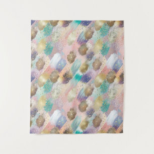 Vibrant Diagonal Brushstroke Pattern Tapestry
