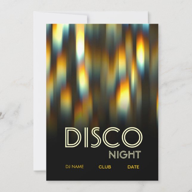 VIBRANT DISCO PARTY FLYER INVITATION (Front)